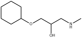 1-CYCLOHEXYLOXY-3-METHYLAMINO-PROPAN-2-OL Struktur