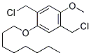 2,5-BIS(CHLOROMETHYL)-1-METHOXY-4-OCTYLOXYBENZENE Struktur