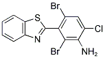 3-(1,3-BENZOTHIAZOL-2-YL)-2,4-DIBROMO-6-CHLOROANILINE Struktur