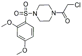 1-(CHLOROACETYL)-4-[(2,4-DIMETHOXYPHENYL)SULFONYL]PIPERAZINE Struktur