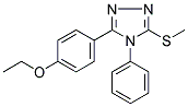 3-(4-ETHOXYPHENYL)-5-(METHYLSULFANYL)-4-PHENYL-4H-1,2,4-TRIAZOLE Struktur