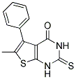 6-METHYL-5-PHENYL-2-THIOXO-2,3-DIHYDRO-1H-THIENO[2,3-D]PYRIMIDIN-4-ONE Struktur