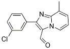 2-(3-CHLORO-PHENYL)-8-METHYL-IMIDAZO[1,2-A]PYRIDINE-3-CARBALDEHYDE Struktur