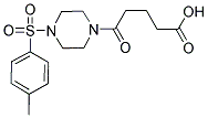 5-(4-[(4-METHYLPHENYL)SULFONYL]PIPERAZIN-1-YL)-5-OXOPENTANOIC ACID Struktur