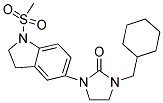 1-CYCLOHEXYLMETHYL-3-(1-METHANESULFONYL-2,3-DIHYDRO-1H-INDOL-5-YL)-IMIDAZOLIDIN-2-ONE Struktur