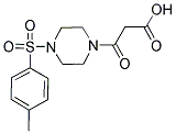 3-(4-[(4-METHYLPHENYL)SULFONYL]PIPERAZIN-1-YL)-3-OXOPROPANOIC ACID Struktur