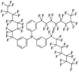 TRIS[3-(HEPTADECAFLUOROOCTYL)PHENYL]PHOSPHINE Struktur