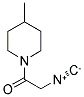 4-METHYL-PIPERIDINO-1-ISOCYANO-ACETAMIDE Struktur