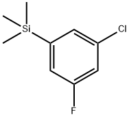 1-(TRIMETHYLSILYL)-3-CHLORO-5-FLUOROBENZENE Struktur