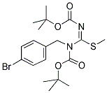 N,N'-BIS(TERT-BUTOXYCARBONYL)-N-PARABROMOBENZYL-S-METHYL-ISOTHIOUREA Struktur