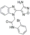 2-[2-(4-AMINO-1,2,5-OXADIAZOL-3-YL)-1H-BENZIMIDAZOL-1-YL]-N-(2-BROMOPHENYL)ACETAMIDE Struktur