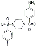 4-((4-[(4-METHYLPHENYL)SULFONYL]PIPERAZIN-1-YL)SULFONYL)ANILINE Struktur