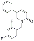 1-(2,4-DIFLUOROBENZYL)-5-PHENYLPYRIDIN-2(1H)-ONE Struktur