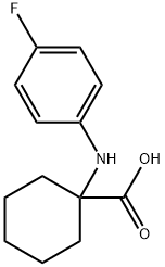 1-(4-FLUORO-PHENYLAMINO)-CYCLOHEXANECARBOXYLIC ACID Struktur