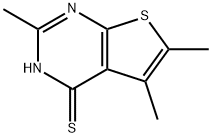 2,5,6-TRIMETHYLTHIENO[2,3-D]PYRIMIDINE-4-THIOL Struktur