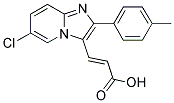 3-(6-CHLORO-2-P-TOLYL-IMIDAZO[1,2-A]PYRIDIN-3-YL)-ACRYLIC ACID Struktur