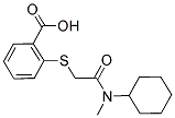 2-[(CYCLOHEXYL-METHYL-CARBAMOYL)-METHYLSULFANYL]-BENZOIC ACID Struktur