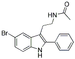 N-[2-(5-BROMO-2-PHENYL-1H-INDOL-3-YL)ETHYL]ACETAMIDE Struktur