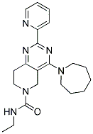 4-AZEPAN-1-YL-2-PYRIDIN-2-YL-7,8-DIHYDRO-5H-PYRIDO[4,3-D]PYRIMIDINE-6-CARBOXYLIC ACID ETHYLAMIDE Struktur