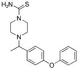 4-[1-(4-PHENOXYPHENYL)ETHYL]PIPERAZINE-1-CARBOTHIOAMIDE Struktur