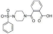 2-([4-(PHENYLSULFONYL)PIPERAZIN-1-YL]CARBONYL)BENZOIC ACID Struktur