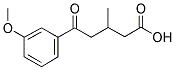 5-(3-METHOXYPHENYL)-3-METHYL-5-OXOVALERIC ACID Struktur