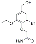 2-[2-BROMO-6-ETHOXY-4-(HYDROXYMETHYL)PHENOXY]ACETAMIDE Struktur