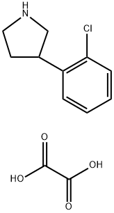 3-(2-CHLOROPHENYL)PYRROLIDINE OXALATE Struktur