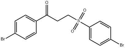 1-(4-BROMOPHENYL)-3-[(4-BROMOPHENYL)SULFONYL]-1-PROPANONE Struktur