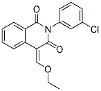 2-(3-CHLORO-PHENYL)-4-ETHOXYMETHYLENE-4H-ISOQUINOLINE-1,3-DIONE Struktur