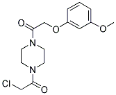 1-(CHLOROACETYL)-4-[(3-METHOXYPHENOXY)ACETYL]PIPERAZINE Struktur