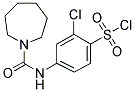 4-[(AZEPANE-1-CARBONYL)-AMINO]-2-CHLORO-BENZENESULFONYL CHLORIDE Struktur