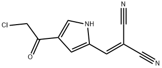 2-([4-(2-CHLOROACETYL)-1H-PYRROL-2-YL]METHYLENE)MALONONITRILE Struktur