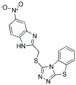 3-([(5-NITRO-1H-BENZIMIDAZOL-2-YL)METHYL]THIO)[1,2,4]TRIAZOLO[3,4-B][1,3]BENZOTHIAZOLE Struktur