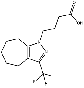 4-(3-TRIFLUOROMETHYL-5,6,7,8-TETRAHYDRO-4 H-CYCLOHEPTAPYRAZOL-1-YL)-BUTYRIC ACID Struktur