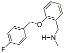 1-(2-((4-FLUOROBENZYL)OXY)PHENYL)-N-METHYLMETHANAMINE Struktur