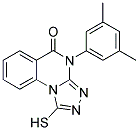 4-(3,5-DIMETHYL-PHENYL)-1-MERCAPTO-4H-[1,2,4]TRIAZOLO[4,3-A]QUINAZOLIN-5-ONE Struktur