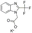 POTASSIUM [2-(TRIFLUOROMETHYL)-1H-BENZIMIDAZOL-1-YL]ACETATE Struktur