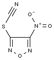 4-NITRO-1,2,5-OXADIAZOL-3-YL THIOCYANATE Struktur