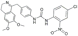 1-(4-((6,7-DIMETHOXY(3,4-DIHYDROISOQUINOLYL))METHYL)PHENYL)-3-(4-CHLORO-2-NITROPHENYL)UREA Struktur