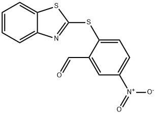 2-(BENZOTHIAZOL-2-YLSULFANYL)-5-NITRO-BENZALDEHYDE Struktur