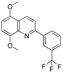 5,8-DIMETHOXY-2-[3-(TRIFLUOROMETHYL)PHENYL]QUINOLINE Struktur