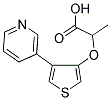 2-([4-(3-PYRIDINYL)-3-THIENYL]OXY)PROPANOIC ACID Struktur