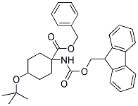 4-TERT-BUTOXY-1-(9H-FLUOREN-9-YLMETHOXYCARBONYLAMINO)-CYCLOHEXANECARBOXYLIC ACID BENZYL ESTER Struktur