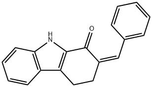 2-[(Z)-PHENYLMETHYLIDENE]-4,9-DIHYDRO-1H-CARBAZOL-1(3H)-ONE Struktur