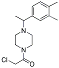 1-(CHLOROACETYL)-4-[1-(3,4-DIMETHYLPHENYL)ETHYL]PIPERAZINE Struktur