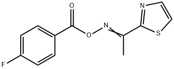 2-([(4-FLUOROBENZOYL)OXY]ETHANIMIDOYL)-1,3-THIAZOLE Struktur