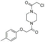 1-(CHLOROACETYL)-4-[(4-METHYLPHENOXY)ACETYL]PIPERAZINE Struktur