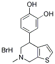 4-(3,4-DIHYDROXYPHENYL)-6-METHYL-4,5,6,7-TETRAHYDROTHIENO[2,3-C]PYRIDINE HYDROBROMIDE Struktur