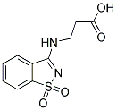 3-[(1,1-DIOXIDO-1,2-BENZISOTHIAZOL-3-YL)AMINO]PROPANOIC ACID Struktur